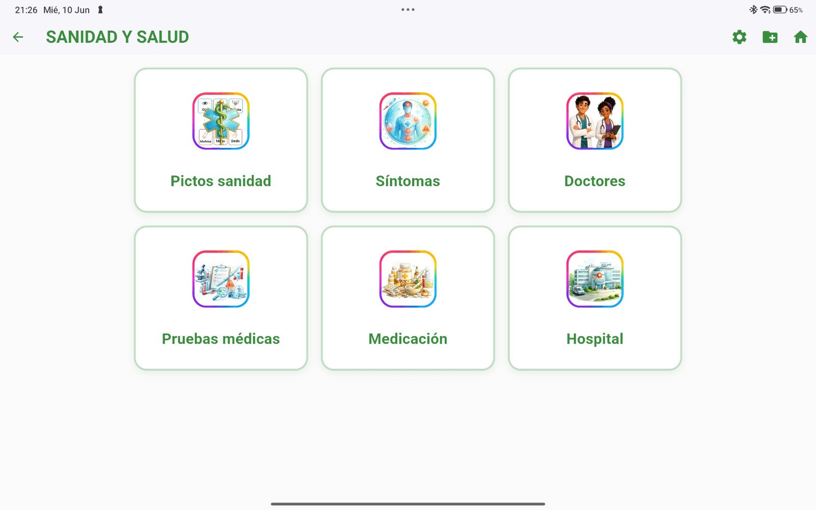 Sanidad categorias